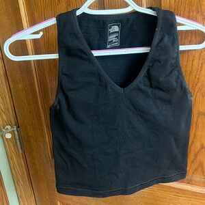 North-face compression crop top